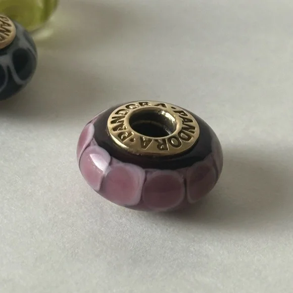 2011 retired solid 14k gold purple Pandora… - Picture 2 of 3